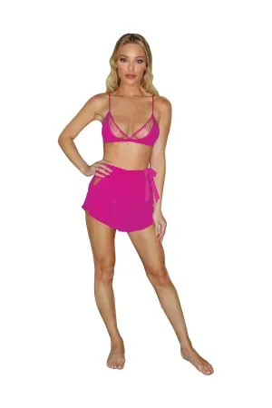Shiffon & Lace Pajama Set