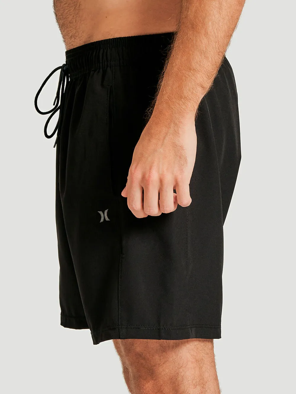 Shorts Hurley Block 16,5" Plus Size Preta