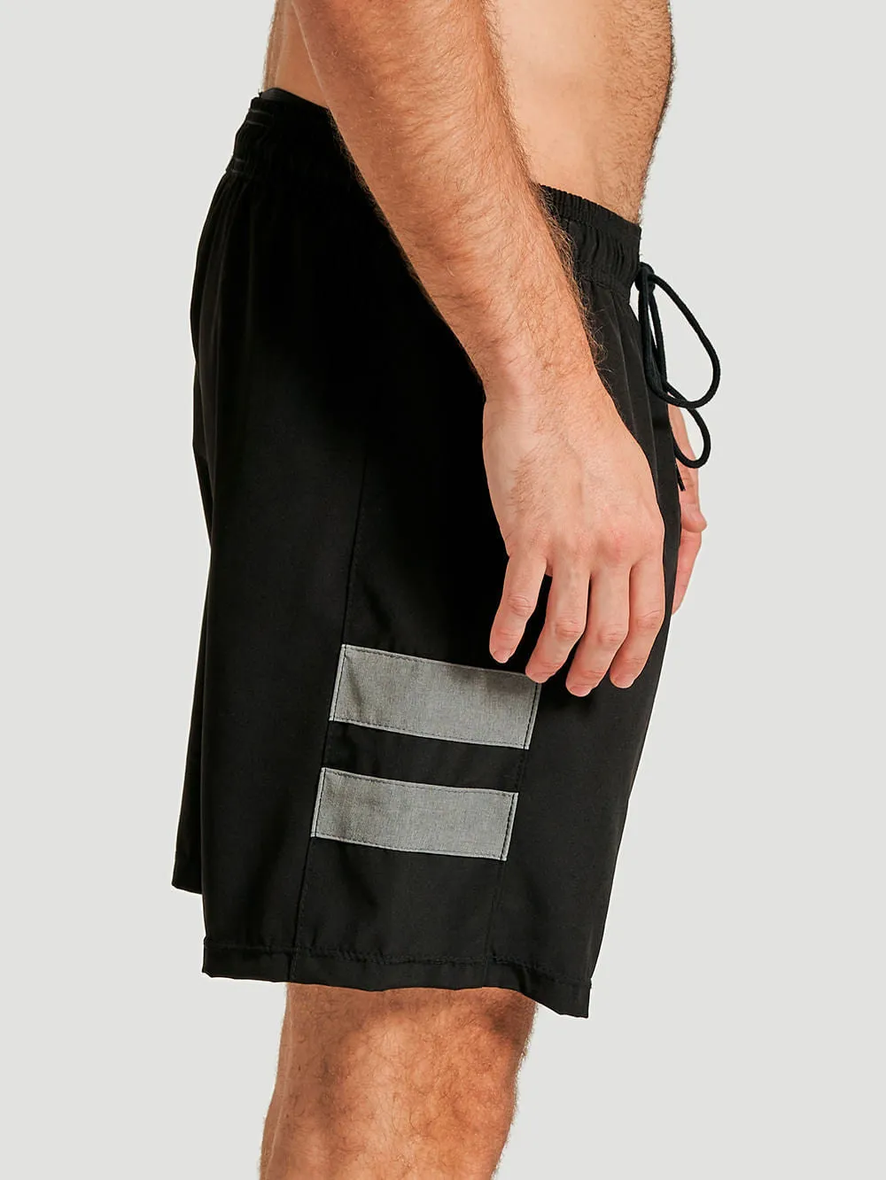 Shorts Hurley Block 16,5" Plus Size Preta