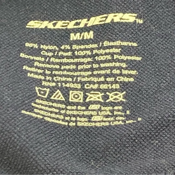 Skechers Stretch seamless Racerback sports bra Wireless Tagless no padding M