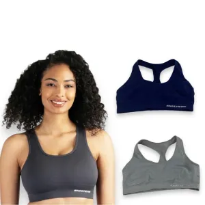 Skechers Stretch seamless Racerback sports bra Wireless Tagless no padding M