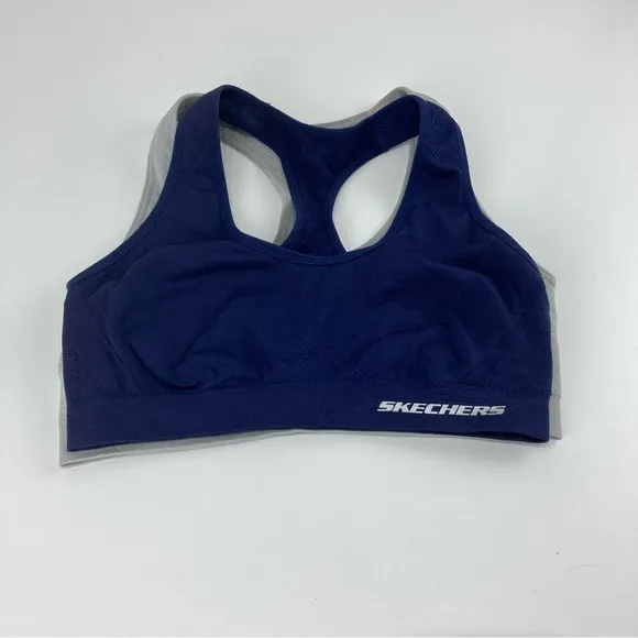 Skechers Stretch seamless Racerback sports bra Wireless Tagless no padding M