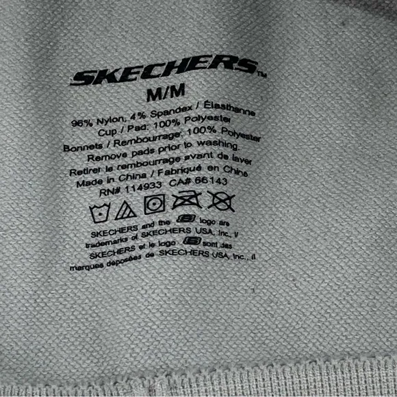 Skechers Stretch seamless Racerback sports bra Wireless Tagless no padding M
