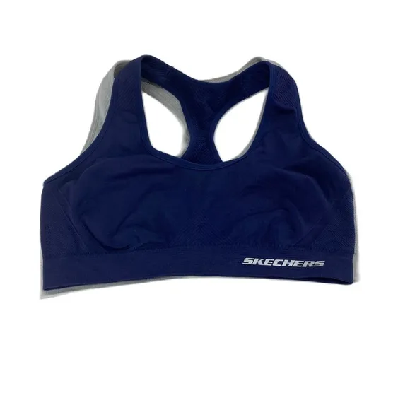 Skechers Stretch seamless Racerback sports bra Wireless Tagless no padding M