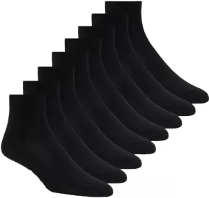 Skechers Women's 8 Pairs Ankle Anklet Socks 1780222 Black 6-9.5