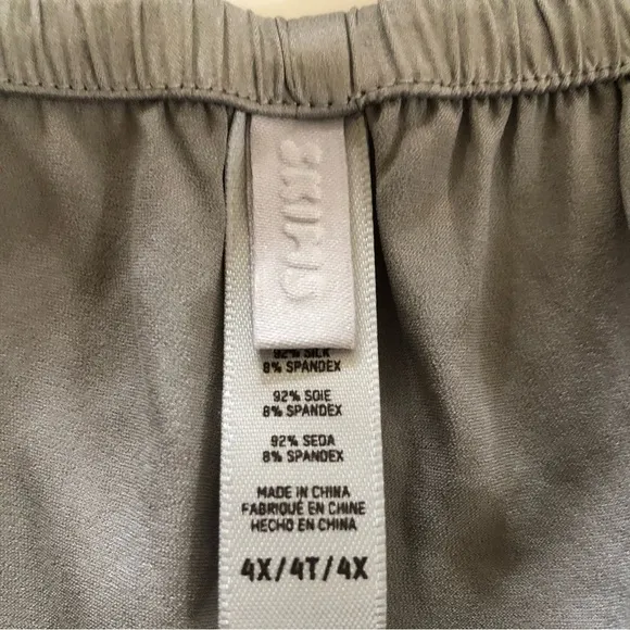 SKIMS Woman’s Silk Sleep Tap Shorts Plus Size 4X