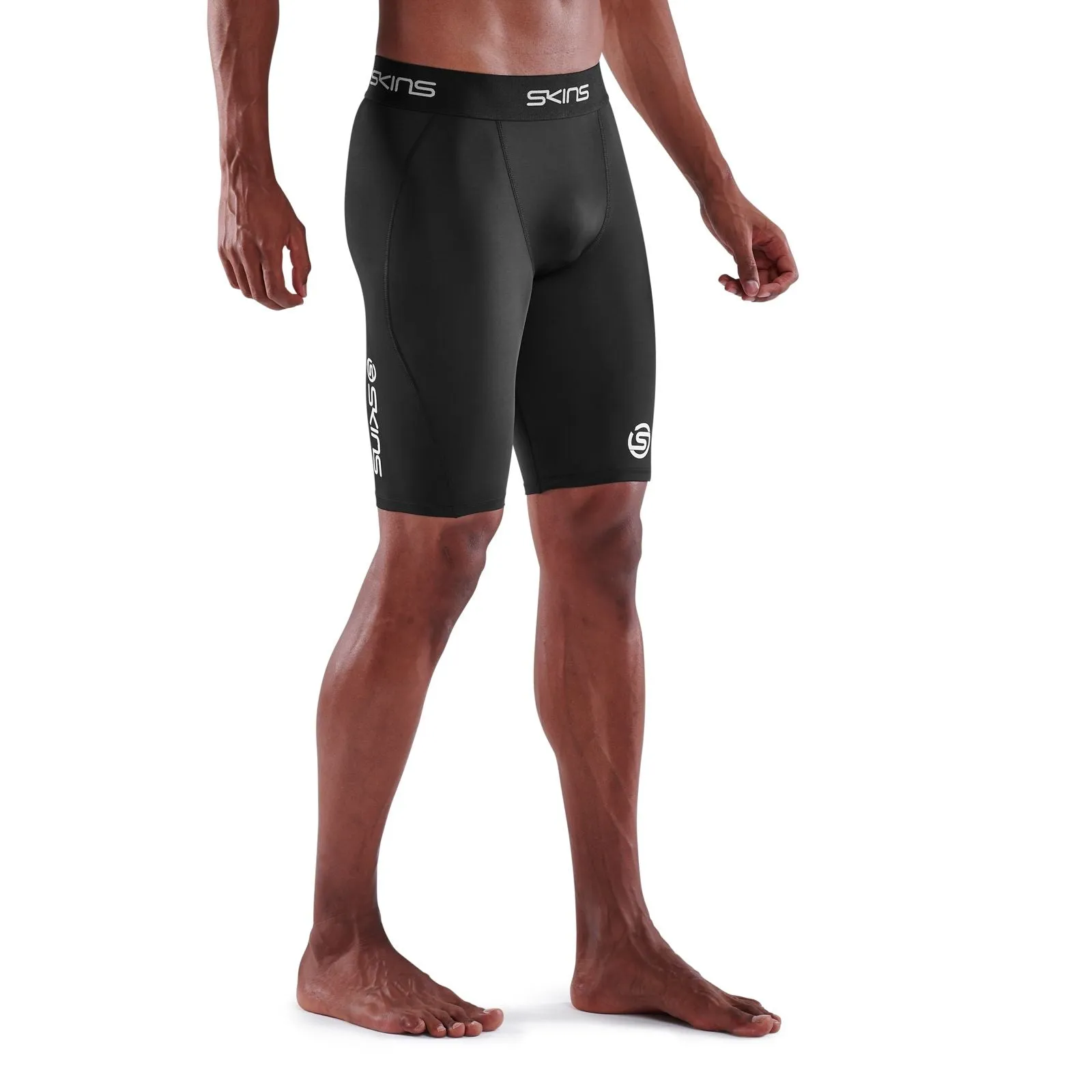 Skins Series-1 Men's Half Tights - Black