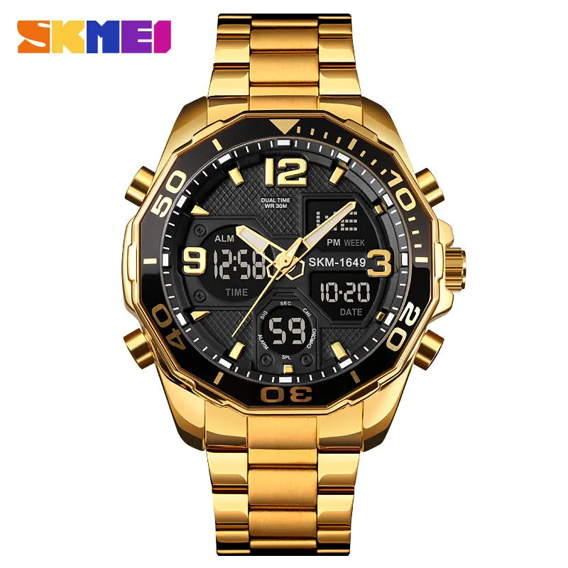 SKMEI 1649 Digital Analog LED Quartz Watch