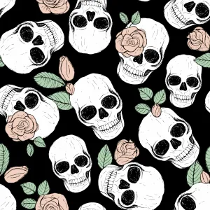 Skulls & Roses Sports Bra
