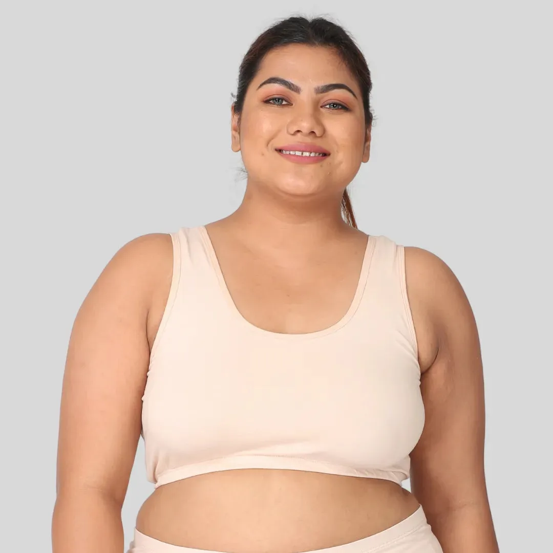 Sleep Bra For Large Breasts | Lounge Bra For Large Breasts | Non Padded | Non Wired | Full Coverage | Racerback