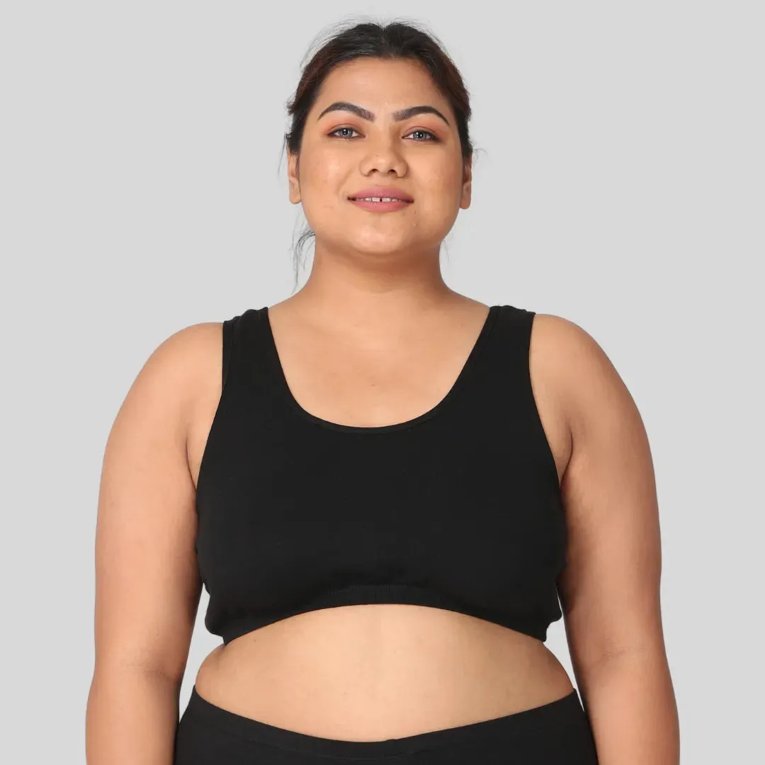 Sleep Bra For Large Breasts | Lounge Bra For Large Breasts | Non Padded | Non Wired | Full Coverage | Racerback