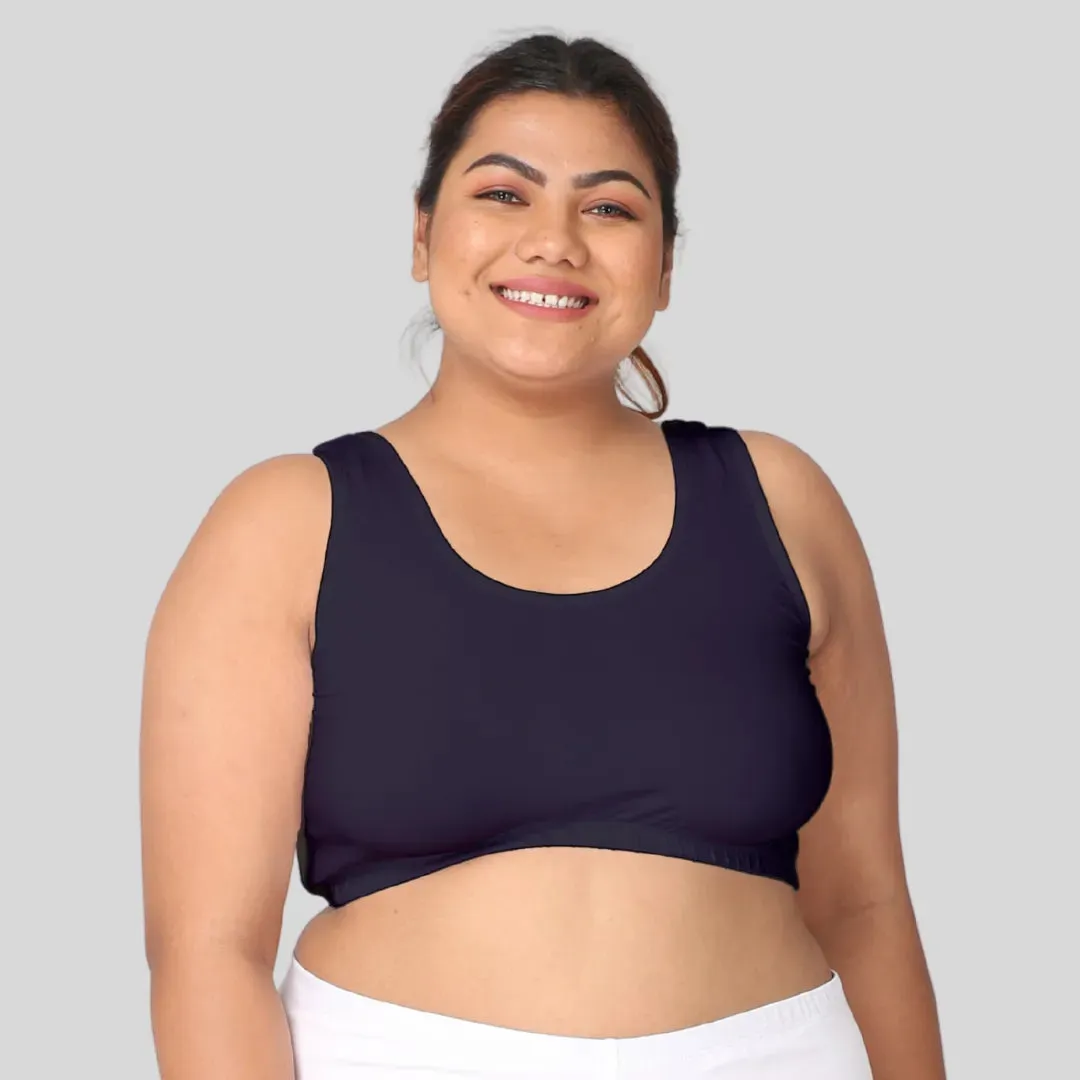 Sleep Bra For Large Breasts | Lounge Bra For Large Breasts | Non Padded | Non Wired | Full Coverage | Racerback