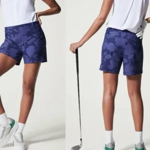 Spanx XLarge Shorts Sunshine Pull-On in Floret Navy 6” Shorts NWT
