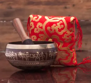 Special Bajra & Dorje Symbol Tibetan Singing Bowl