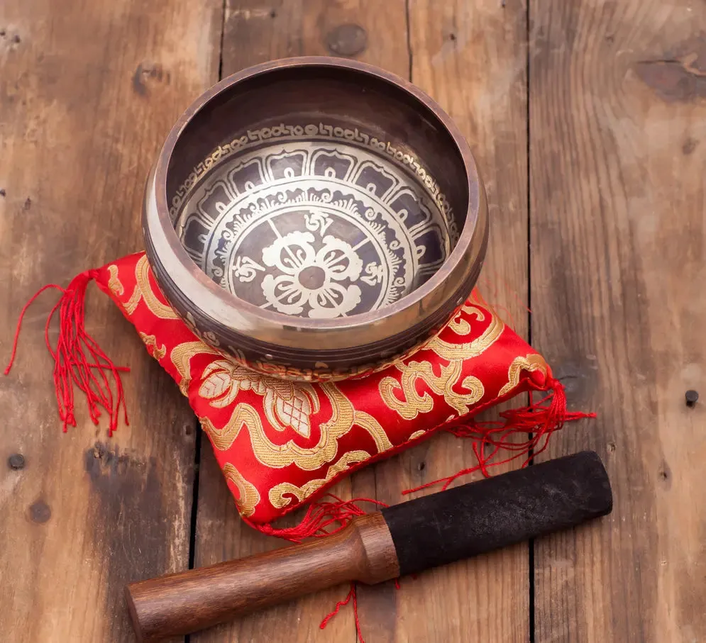 Special Bajra & Dorje Symbol Tibetan Singing Bowl