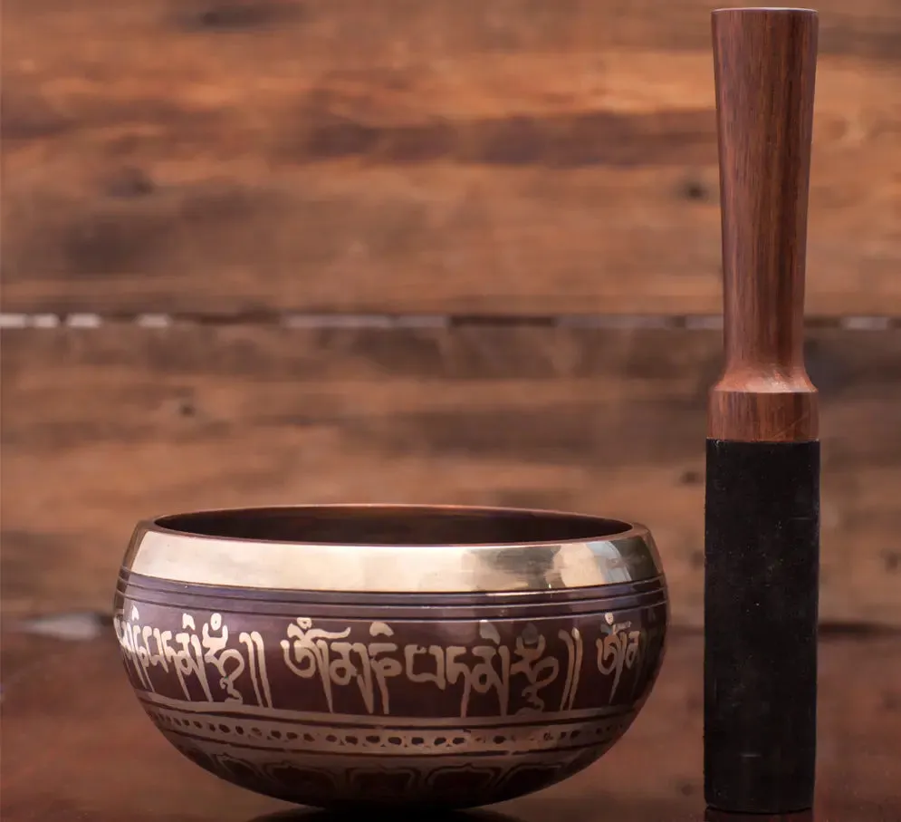 Special Bajra & Dorje Symbol Tibetan Singing Bowl