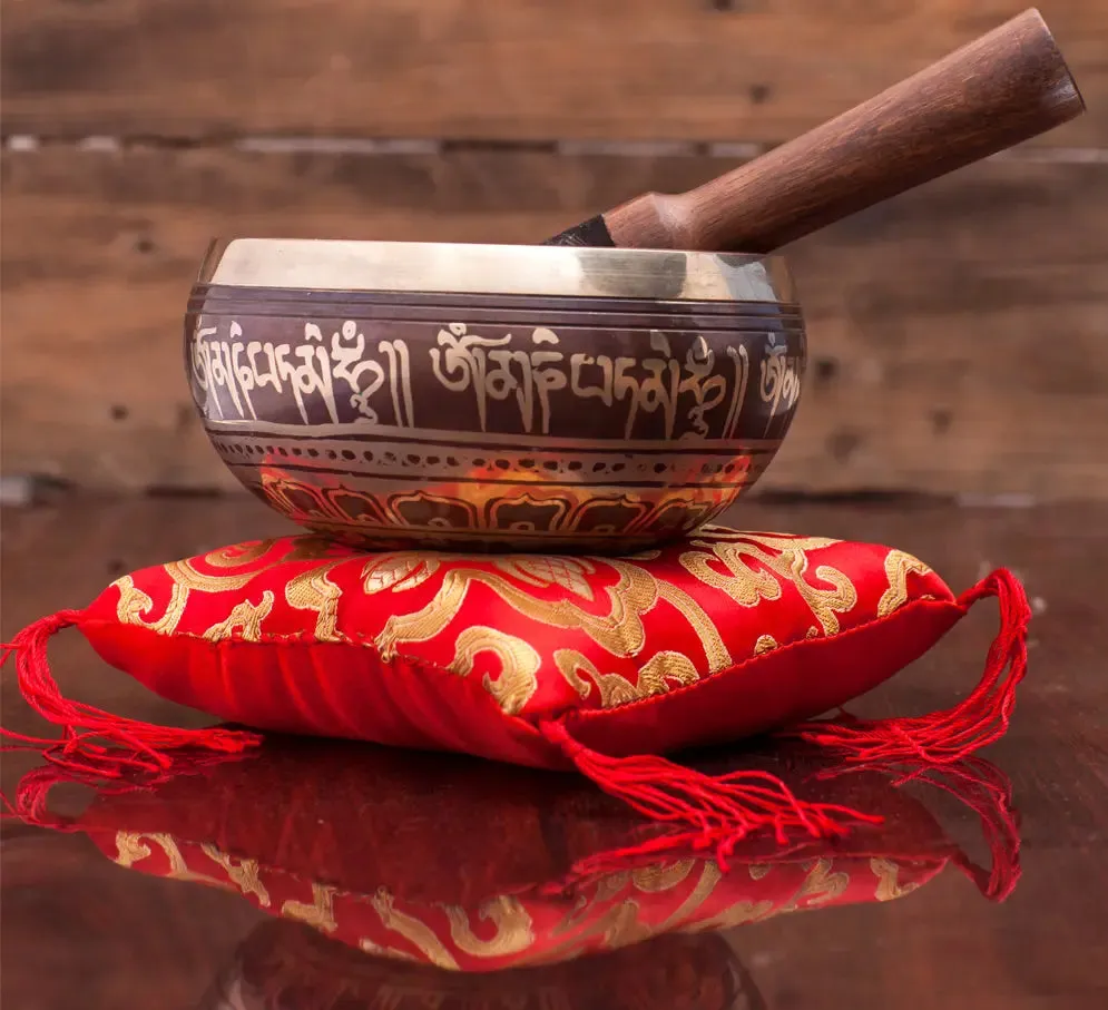 Special Bajra & Dorje Symbol Tibetan Singing Bowl
