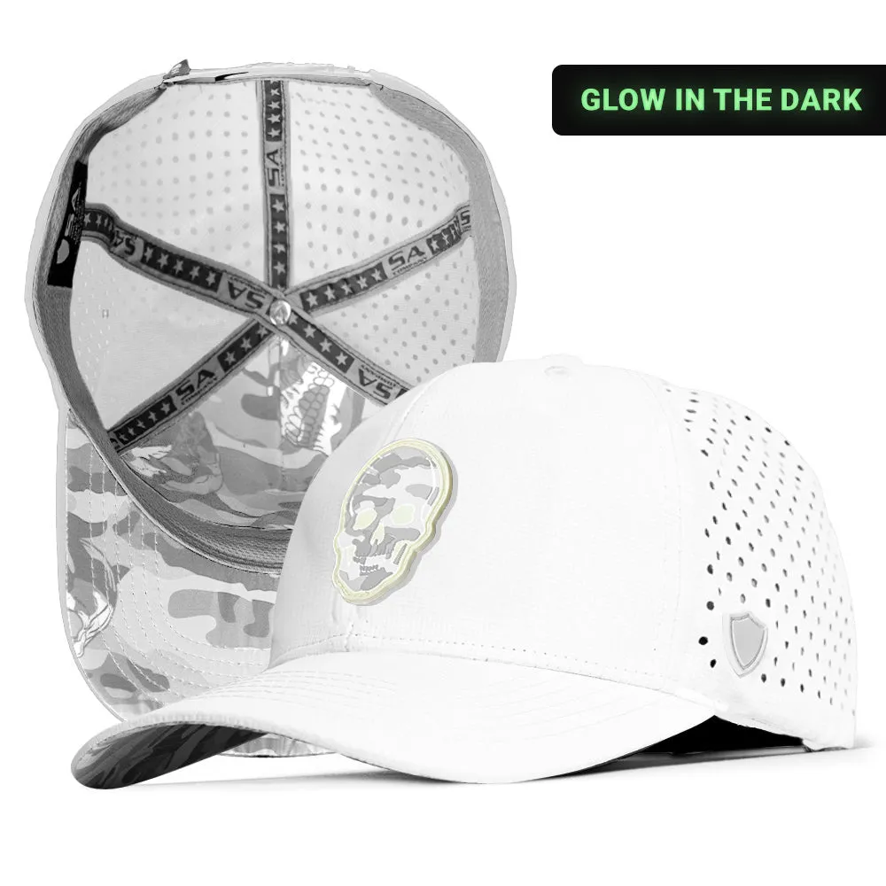 Special Edition Performance Snapback | Skull Ghost Military Camo | White PreOrder
