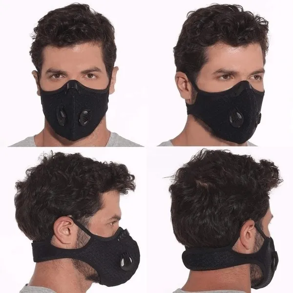 Sport Fashion Dust Mesh Mask Activated Carbon Filter