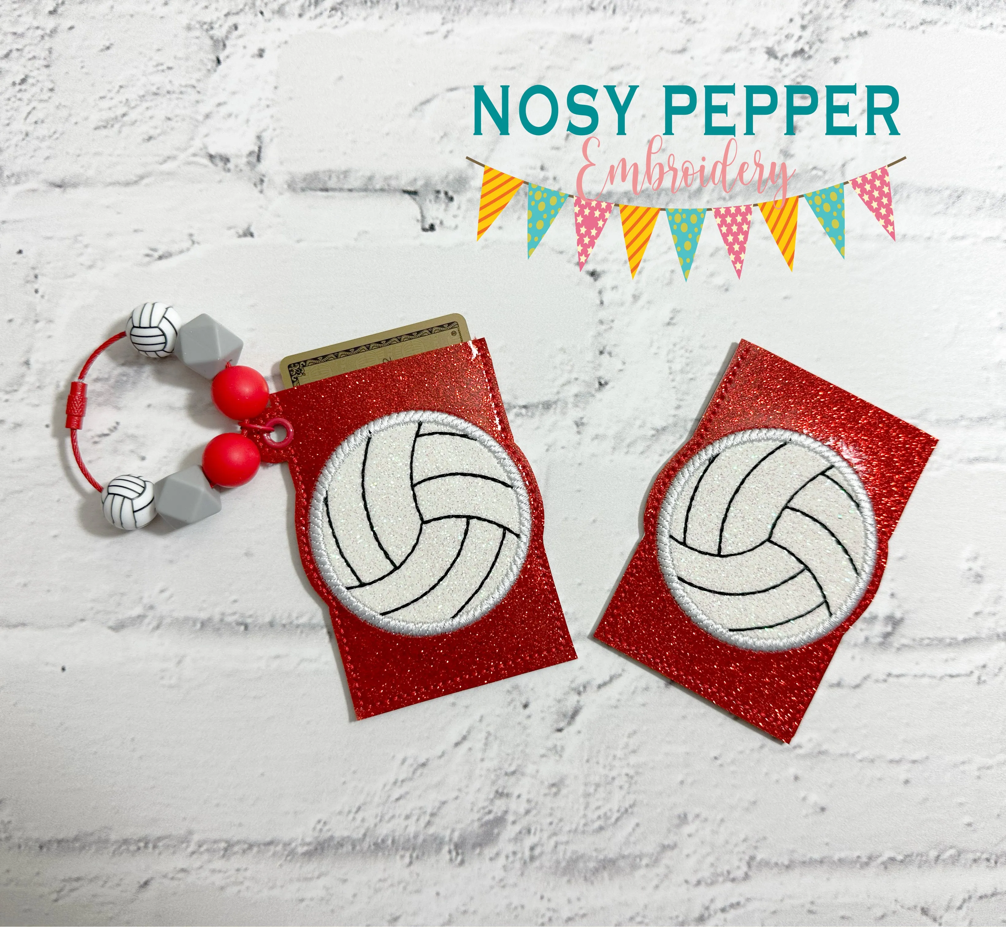Sports applique card holder set (5 designs in 2 options included) machine embroidery design DIGITAL DOWNLOAD