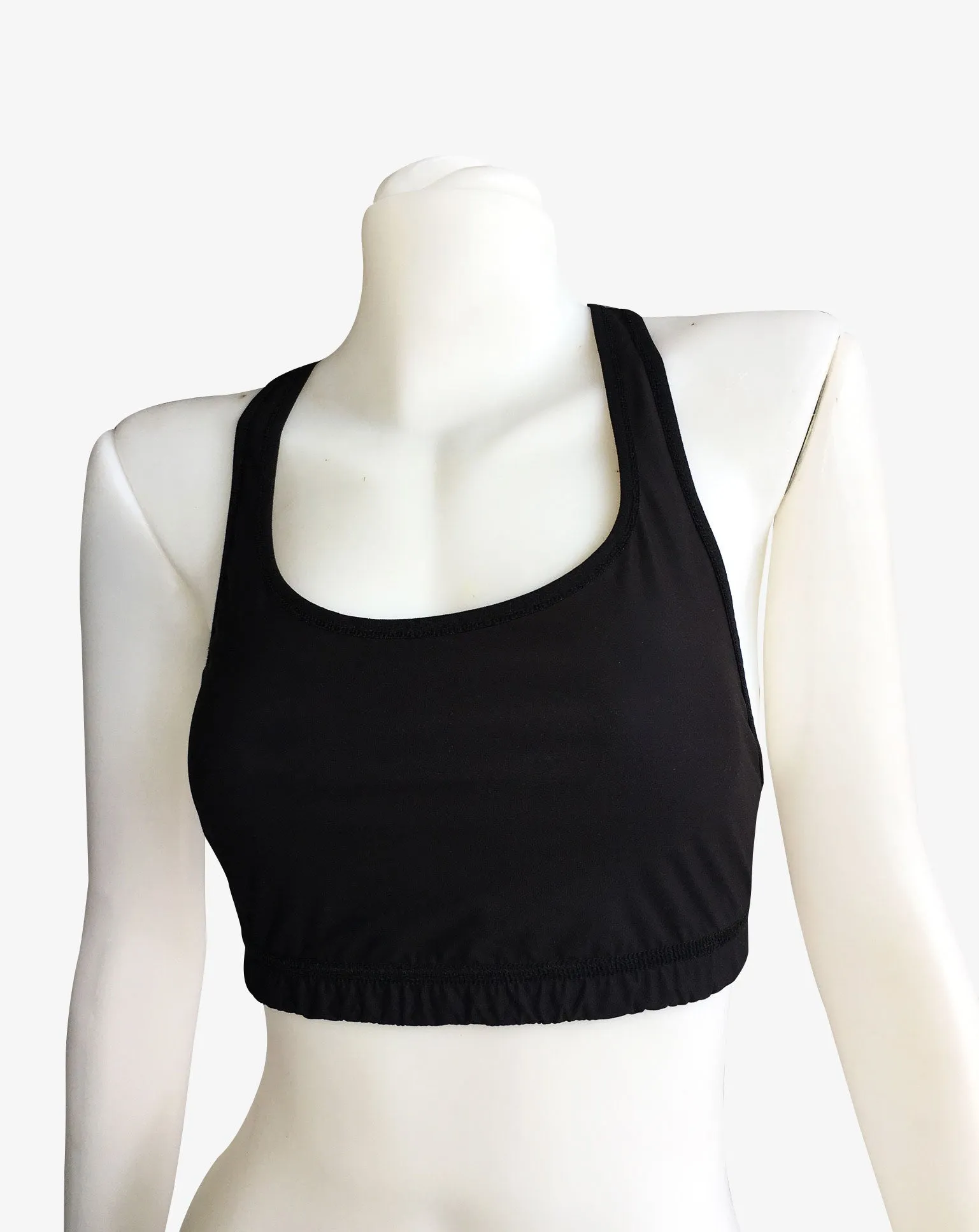 SPORTS BRA RACERBACK BLACK LACE/BLACK