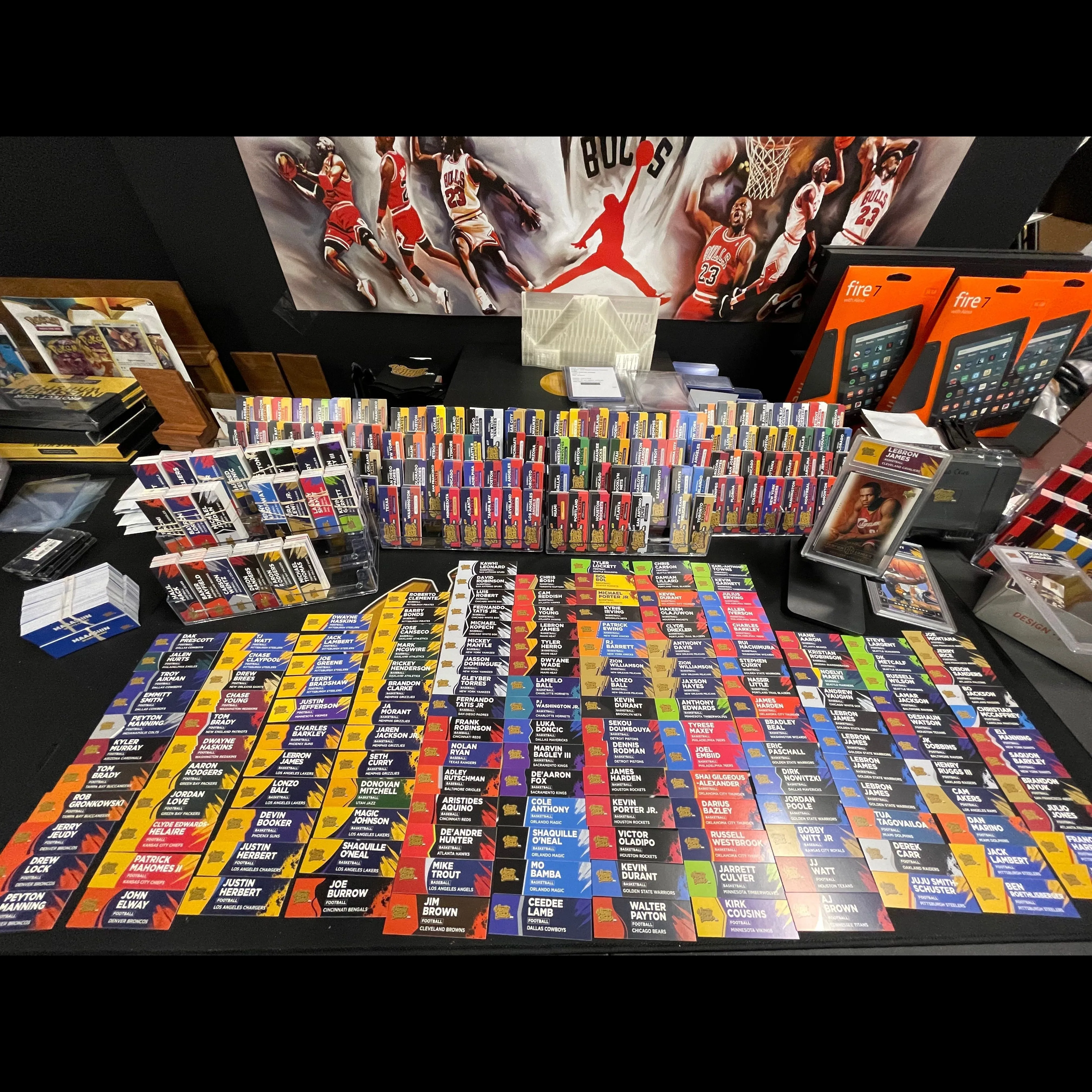 Sports Designs - Ready to Print and Scissor Cut Lines Sample Horizontal Labels Sheets