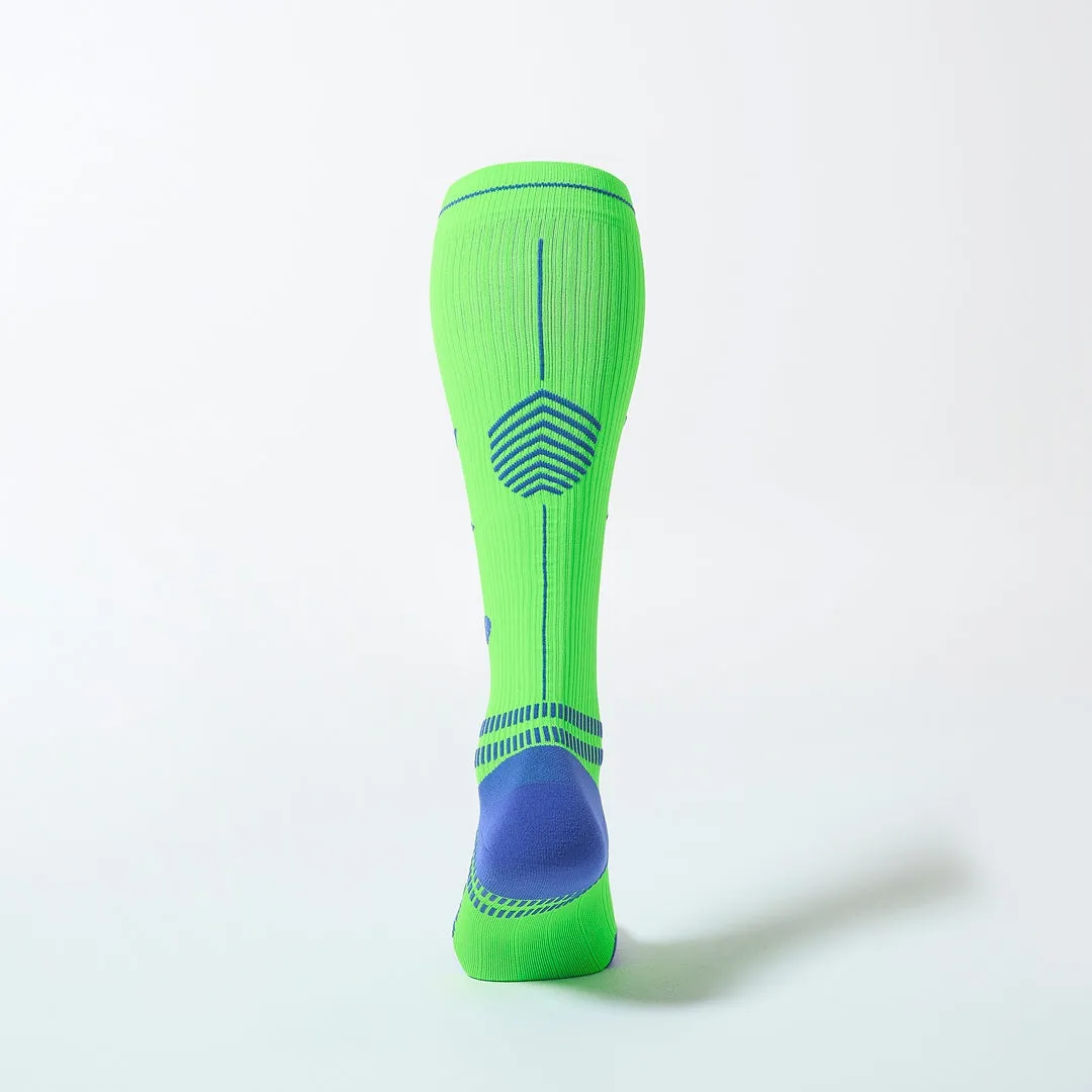 Sports Socks Men 2024 | Green Fluo / Blue