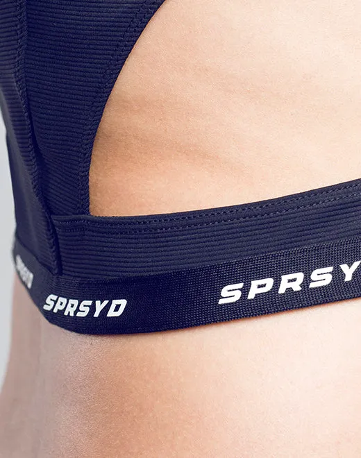SPR Cropped Singlet - Black