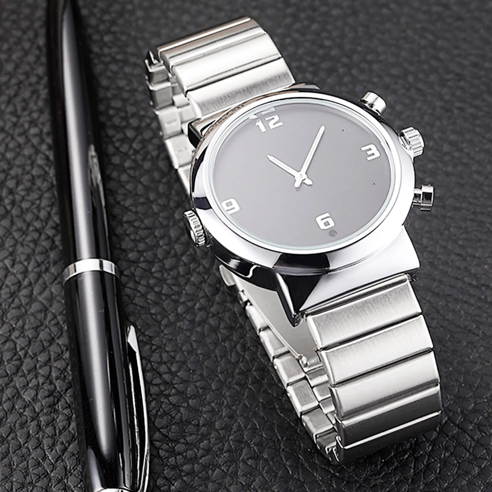 Spy Video Watch Camera 1080p Full HD Motion Detection & Sound Recorder & 12MP Photo