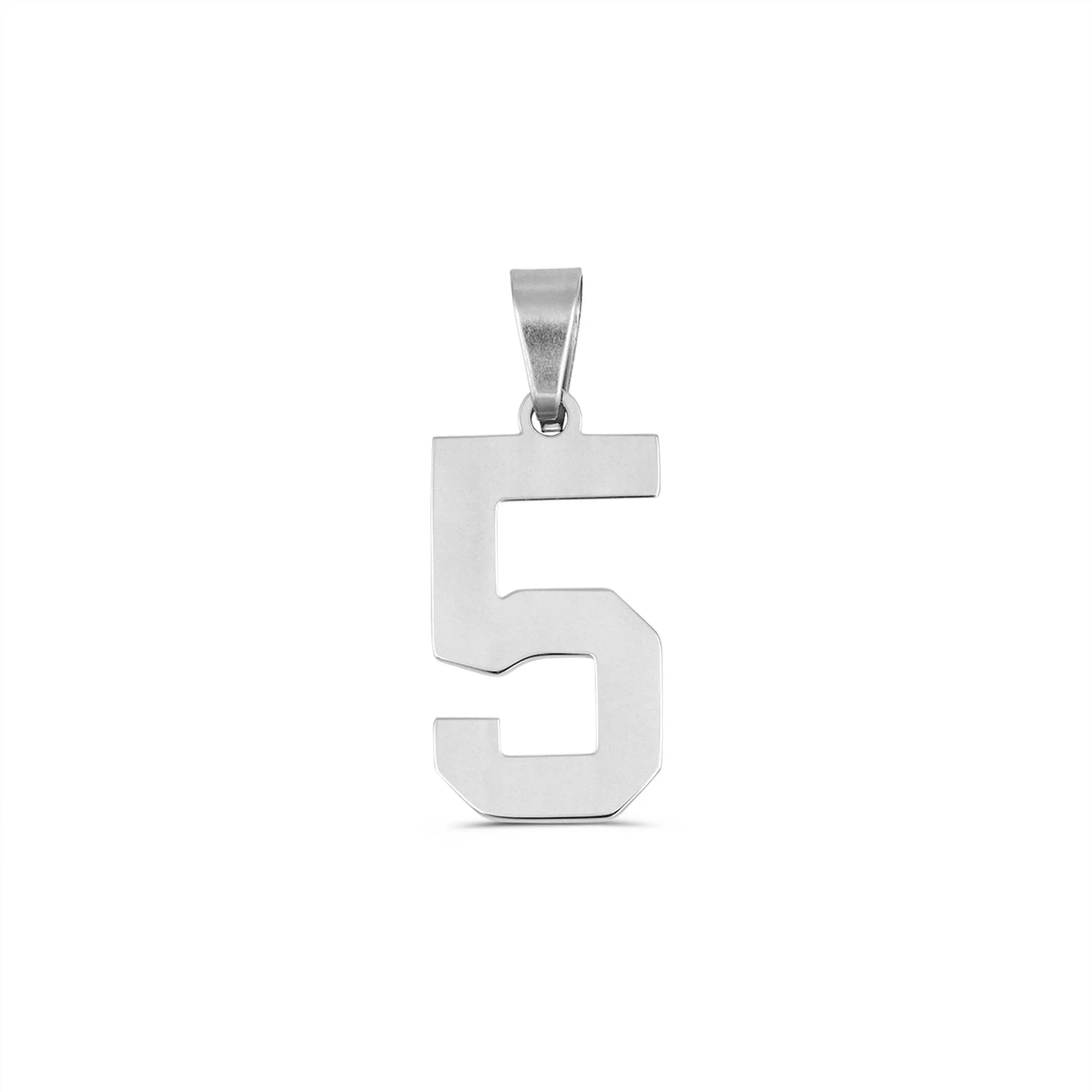 Stainless Steel Sport Number Pendant