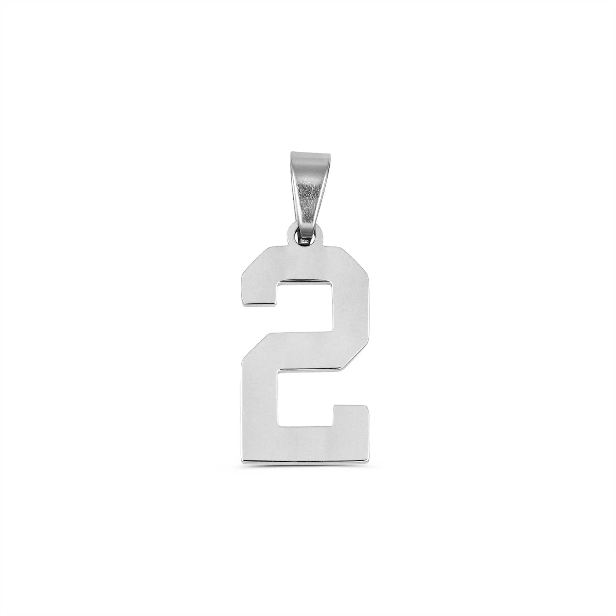 Stainless Steel Sport Number Pendant