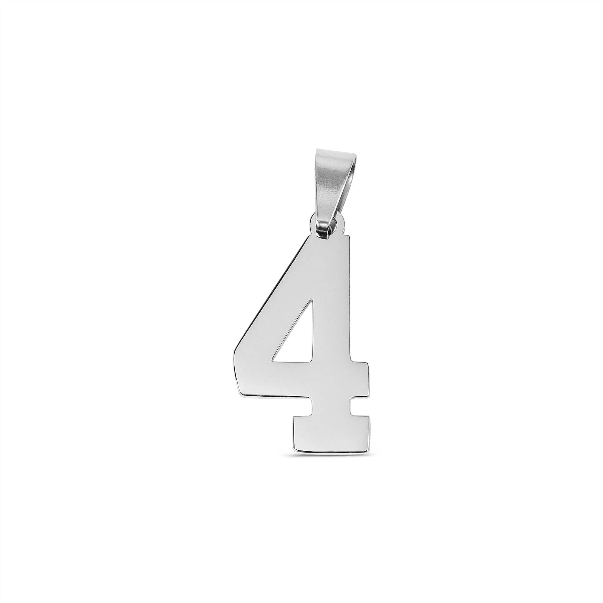 Stainless Steel Sport Number Pendant