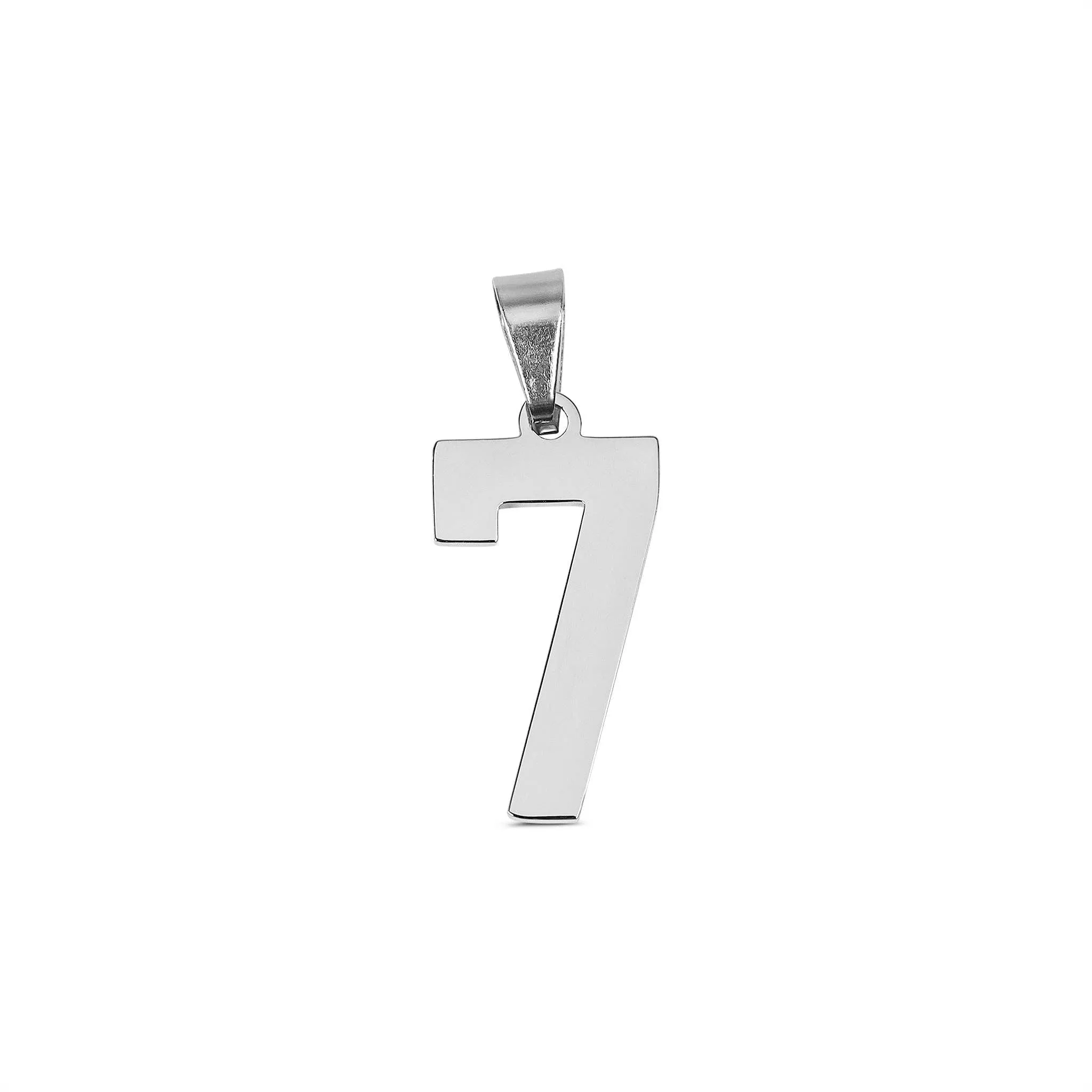 Stainless Steel Sport Number Pendant