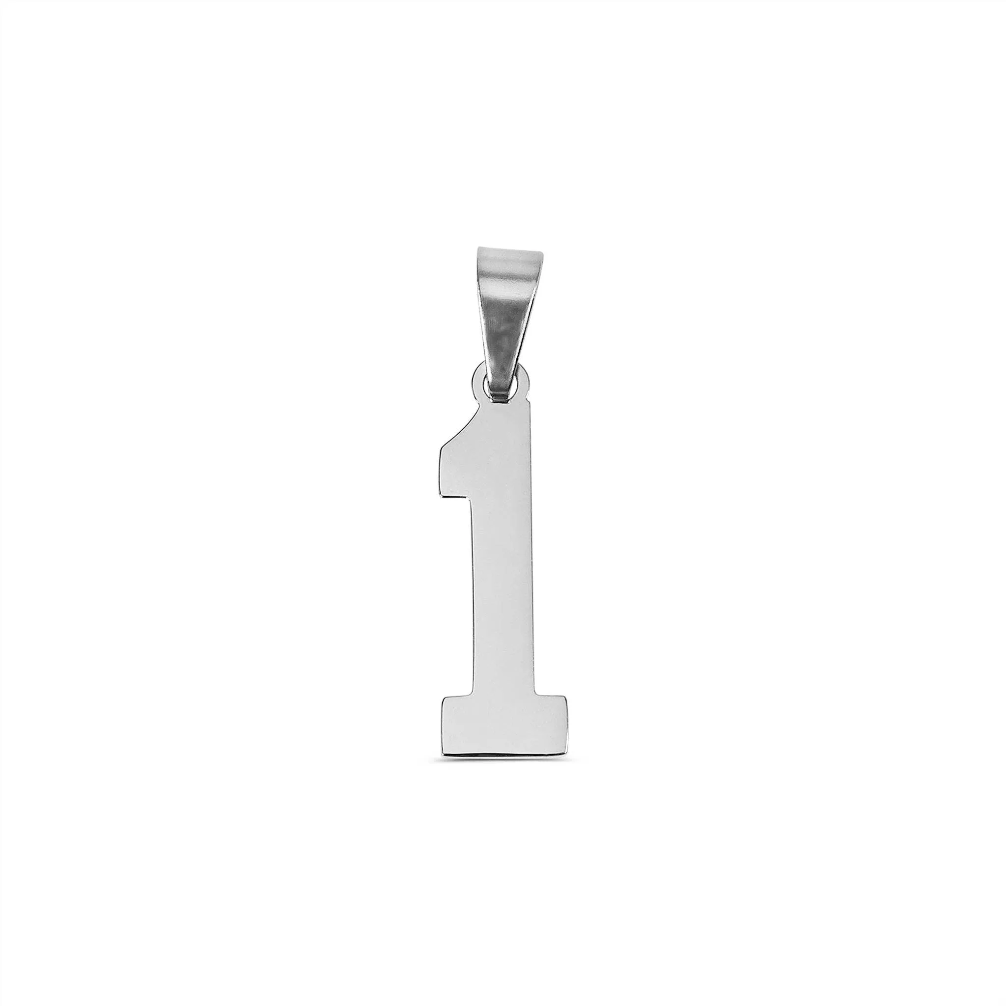 Stainless Steel Sport Number Pendant