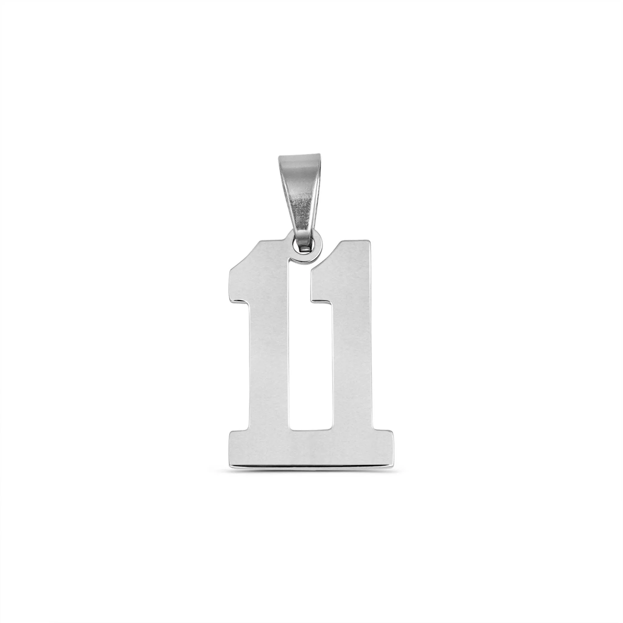 Stainless Steel Sport Number Pendant
