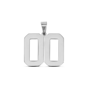 Stainless Steel Sport Number Pendant