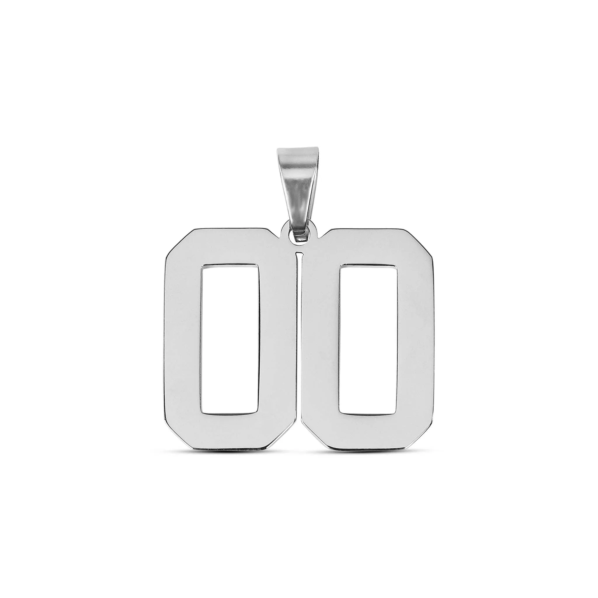 Stainless Steel Sport Number Pendant