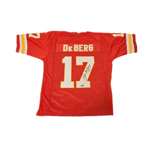 Steve DeBerg Signed Custom Red Football Jersey