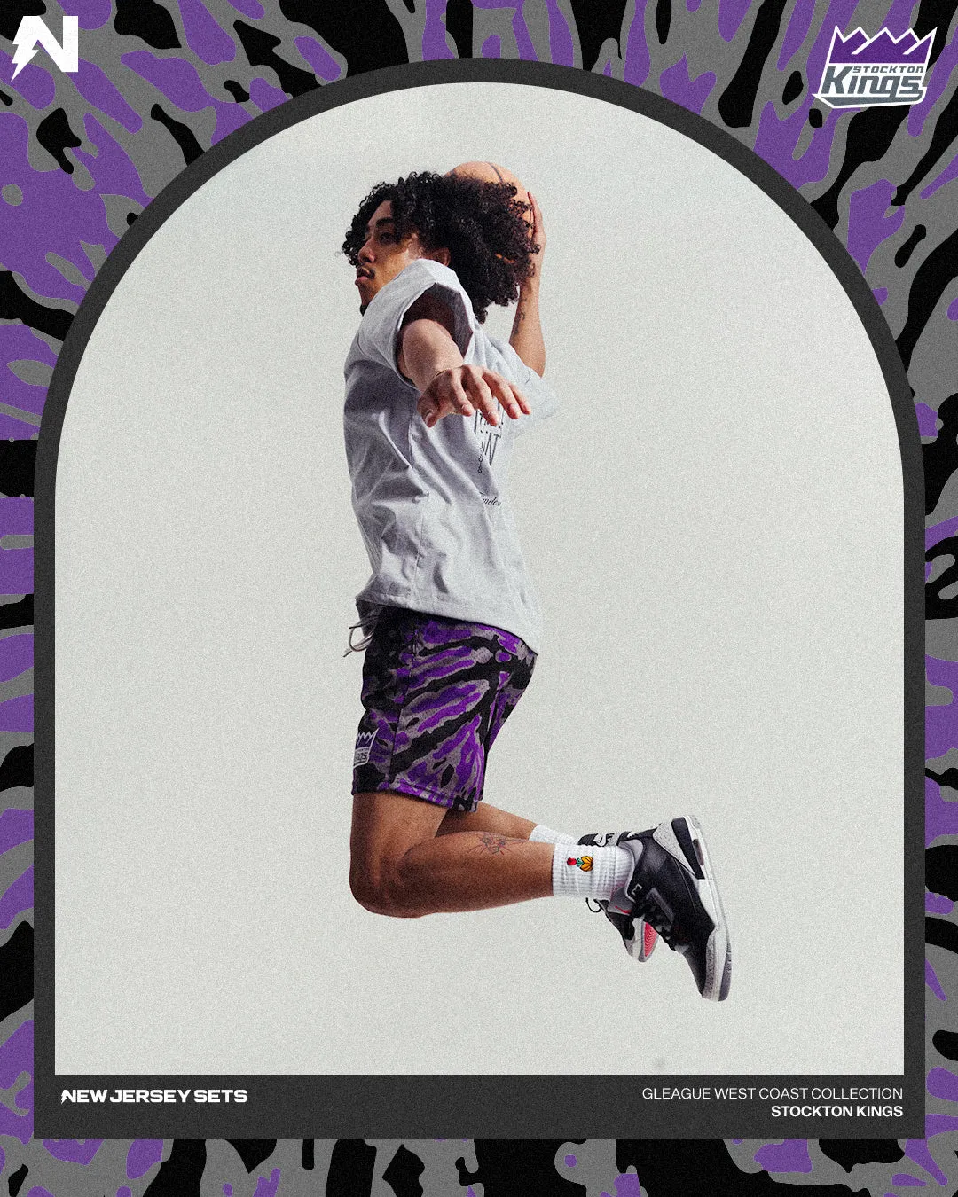 Stockton Kings x NJS Mesh Shorts