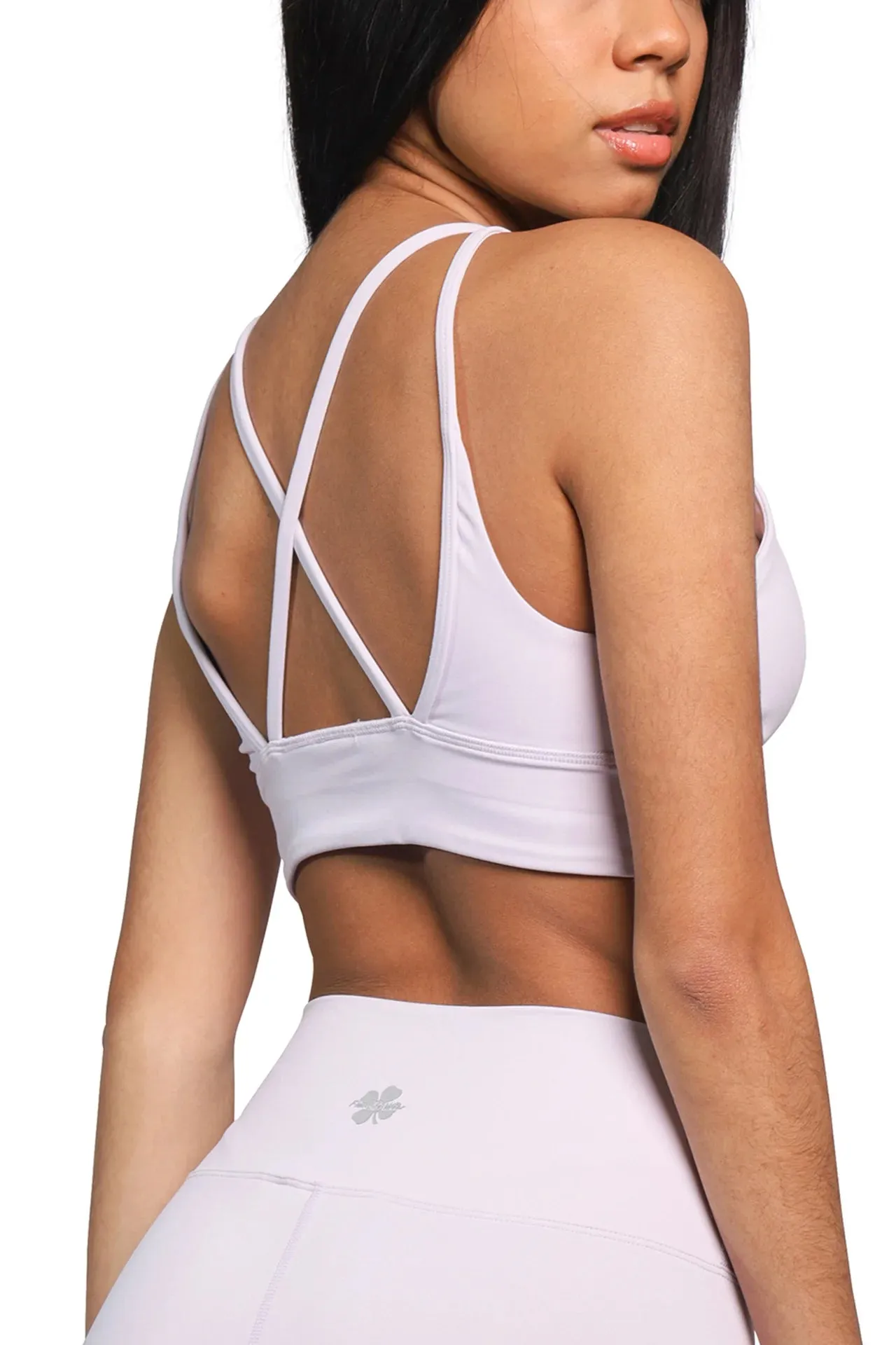 Strappy Cross Back Sports Bra