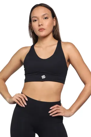 Strappy Cross Back Sports Bra