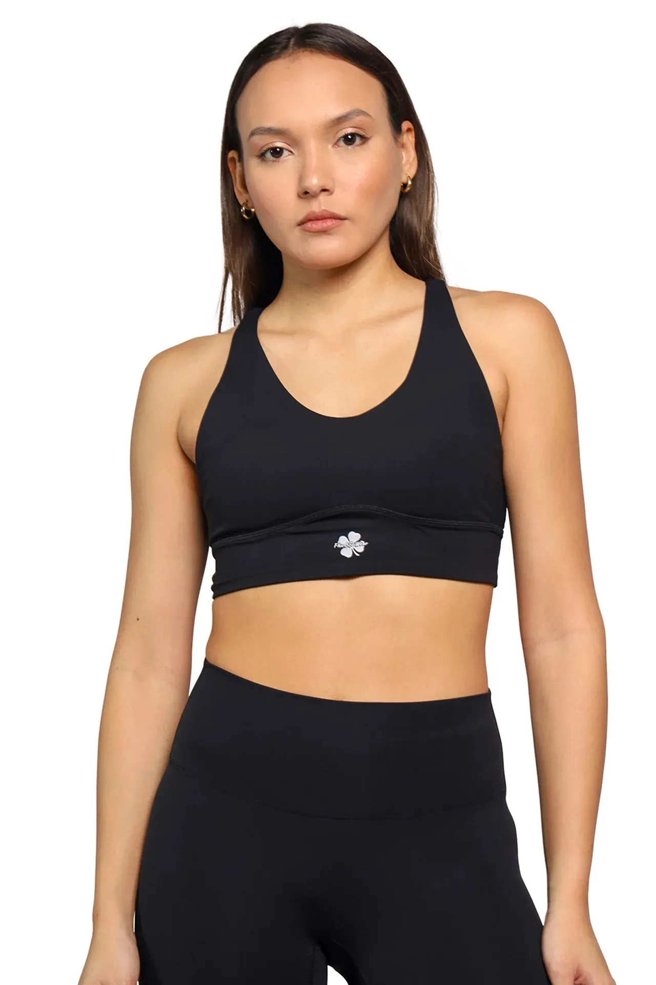 Strappy Cross Back Sports Bra