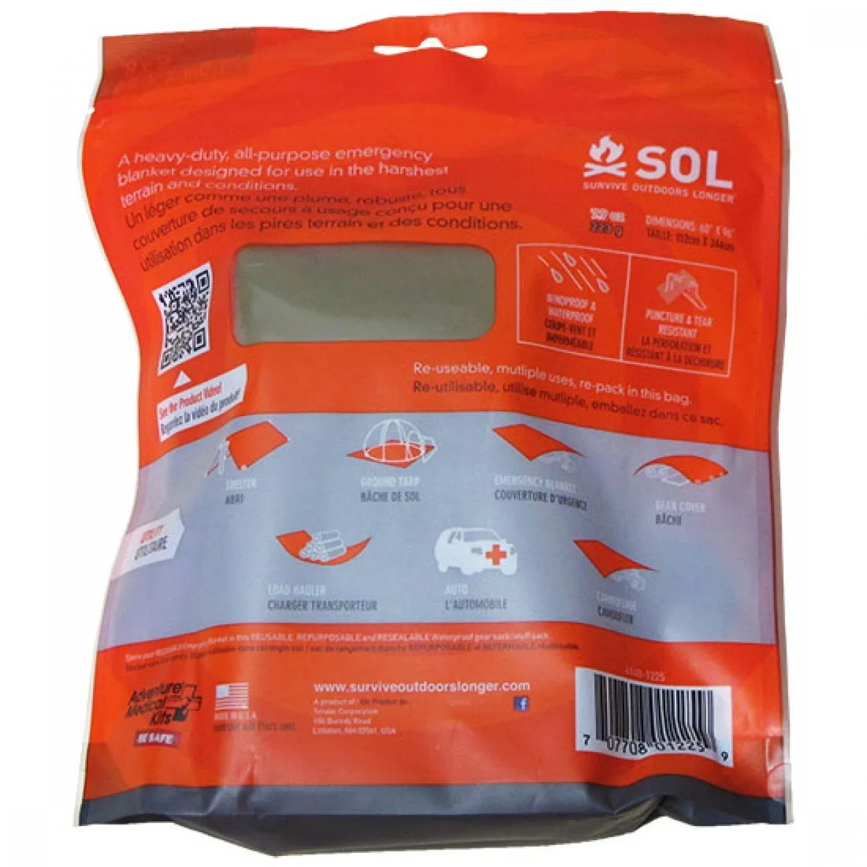 Survive Outdoors Longer SOL Heavy Duty Emergency Blanket