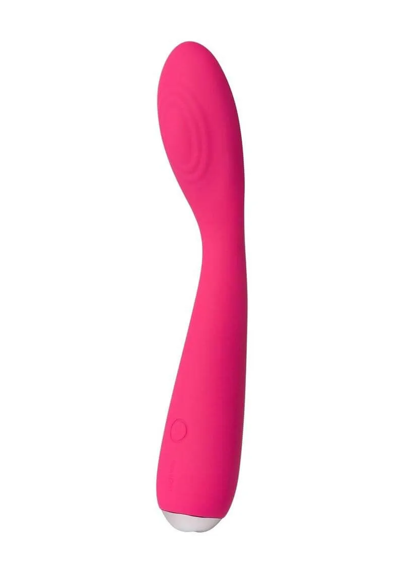 Svakom Iris Silicone G-Spot Rechargeable Vibrator - Plum Red