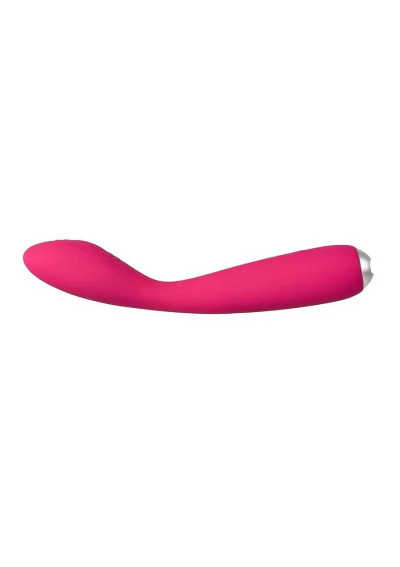 Svakom Iris Silicone G-Spot Rechargeable Vibrator - Plum Red