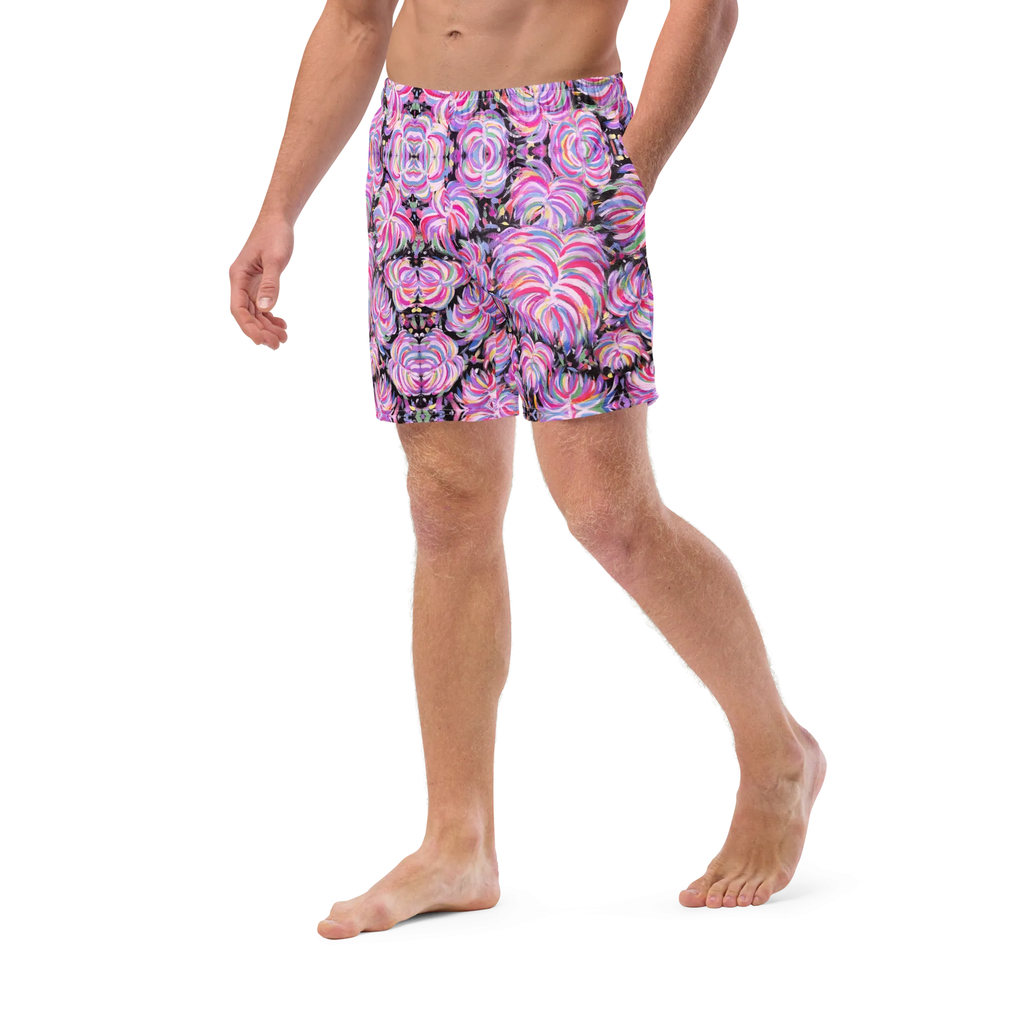 Swim Trunks ( Secret Internal Pocket)- "Fluffy" Design