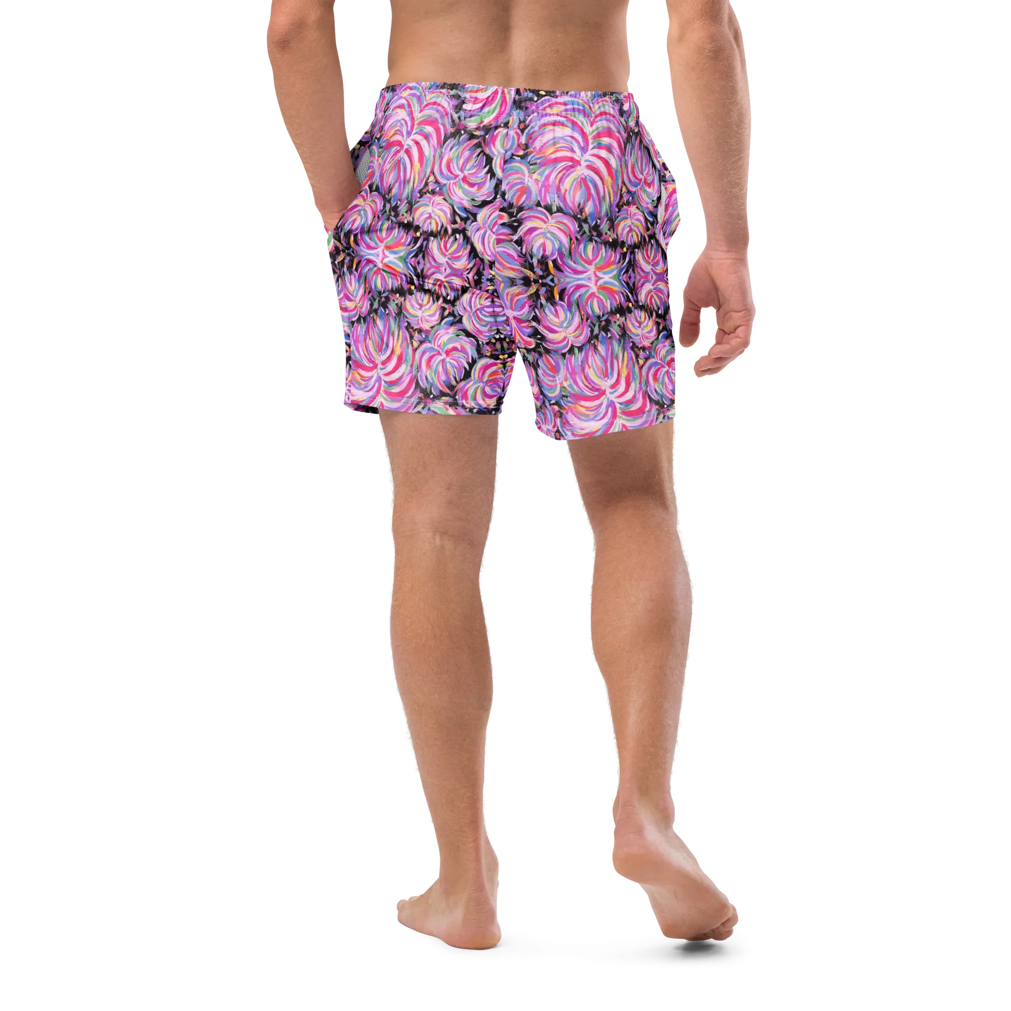Swim Trunks ( Secret Internal Pocket)- "Fluffy" Design