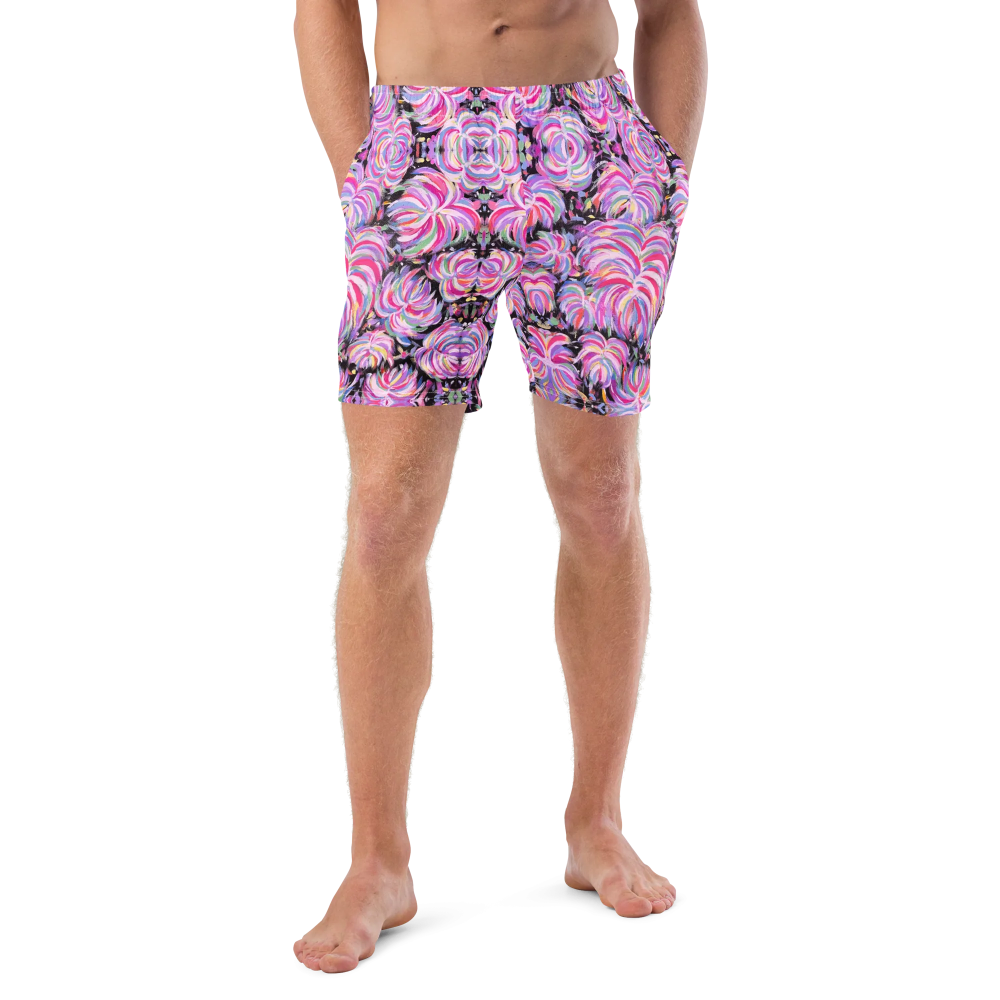 Swim Trunks ( Secret Internal Pocket)- "Fluffy" Design