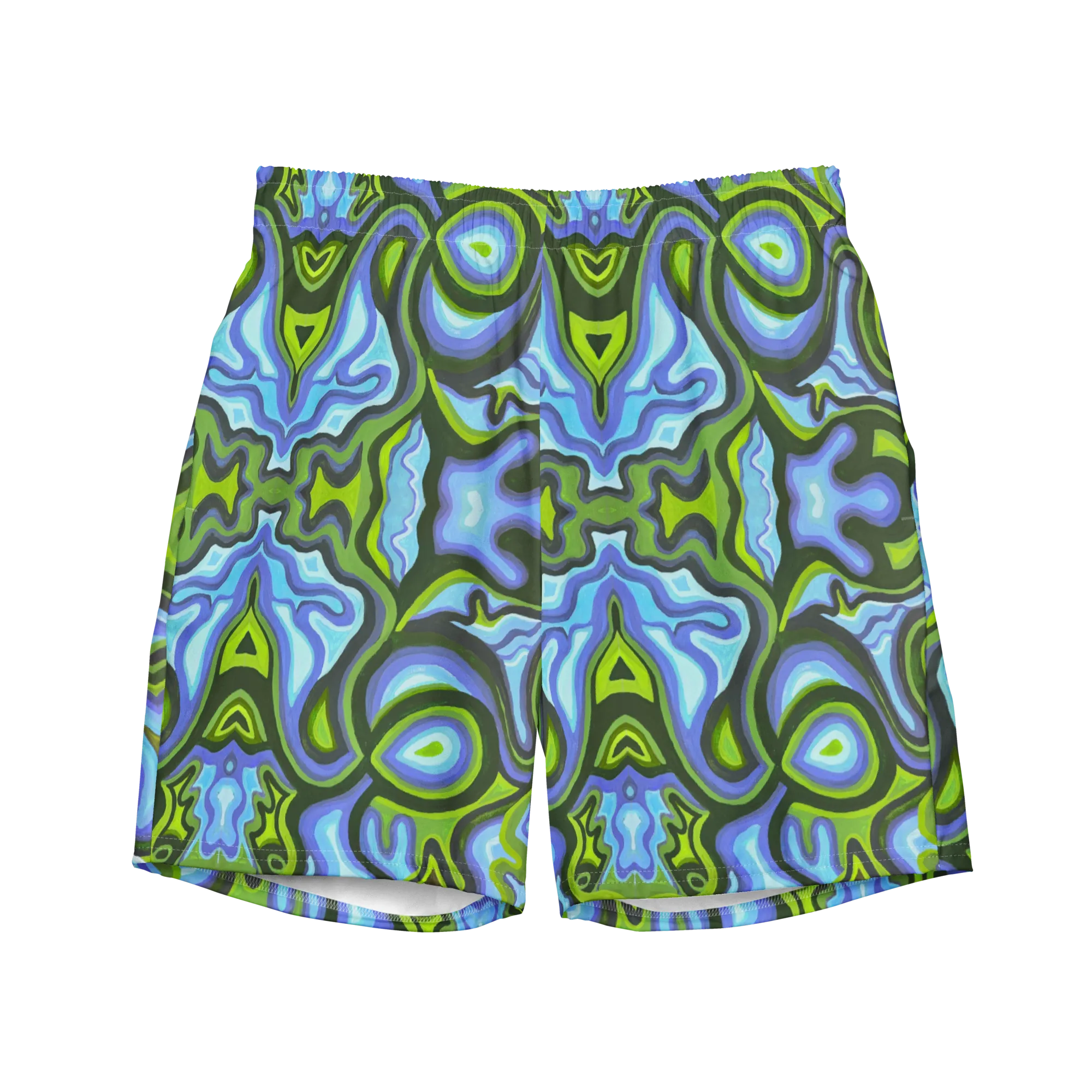 Swim Trunks ( Secret Internal Pocket)- "Gaia" Design