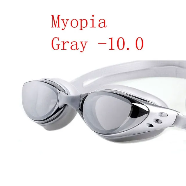 Swimming glasses -1.0~-10 Waterproof Anti-Fog arena eyewear